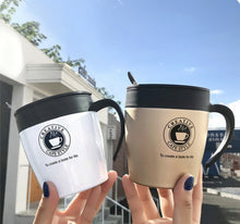 Load image into Gallery viewer, Handle Coffee Mug Stainless Steel Thermos Cups Vacuum Flask Water Bottle Bussiness Portable Thermo Cup