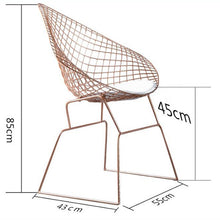 Load image into Gallery viewer, Nordic Modern Minimalist Casual Hollow Wire Creative Personality Dining Chair