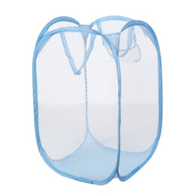 Load image into Gallery viewer, Foldable Pop Up Wash Bag Laundry Basket Bag Hamper Mesh Storage Pueple Dirty Clothes Basket