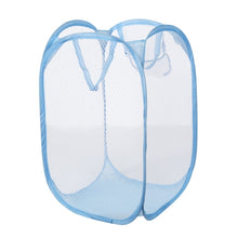 Load image into Gallery viewer, Foldable Pop Up Wash Bag Laundry Basket Bag Hamper Mesh Storage Pueple Dirty Clothes Basket