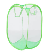 Load image into Gallery viewer, Foldable Pop Up Wash Bag Laundry Basket Bag Hamper Mesh Storage Pueple Dirty Clothes Basket