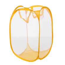 Load image into Gallery viewer, Foldable Pop Up Wash Bag Laundry Basket Bag Hamper Mesh Storage Pueple Dirty Clothes Basket