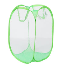 Load image into Gallery viewer, Foldable Pop Up Wash Bag Laundry Basket Bag Hamper Mesh Storage Pueple Dirty Clothes Basket