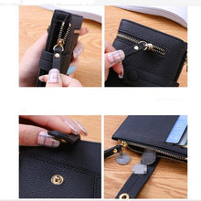 Load image into Gallery viewer, Women Two-folding Wallet Multi-function Clutch Bag Small Wallet, Two-folding Black, Two-folding Green
