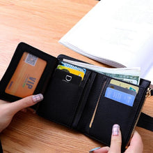 Load image into Gallery viewer, Women Two-folding Wallet Multi-function Clutch Bag Small Wallet, Two-folding Black, Two-folding Green