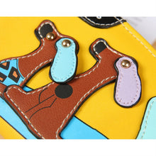 Load image into Gallery viewer, Cute Stitching Puppy Zipper Wallet Long Clutch Bag Ladies Wallet