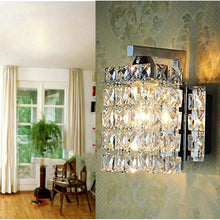 Load image into Gallery viewer, Single Head Creative Simple Modern Bedroom Living Room Aisle Corridor Crystal Wall Lamp with 5W LED Light Source