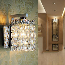 Load image into Gallery viewer, Single Head Creative Simple Modern Bedroom Living Room Aisle Corridor Crystal Wall Lamp with 5W LED Light Source