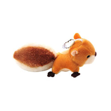 Load image into Gallery viewer, Squirrel Plush Toy Stuffed Animal Keychain Doll Key Ring Bag Pendant with Sucker Plush Keychains Toys (Brown)