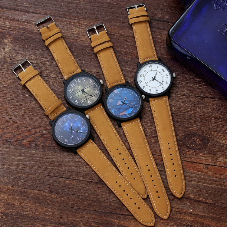 Waterproof Retro PU Leather Strap Quartz Watch