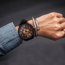 Load image into Gallery viewer, Waterproof Retro PU Leather Strap Quartz Watch