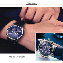 Load image into Gallery viewer, CHRONOS CH0401 Three-eye Six-needle Leather Belt Sports Watch for Men