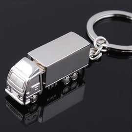2 PCS Creative Keychain Metal Solid Van Gift Pendant, Van  Shape