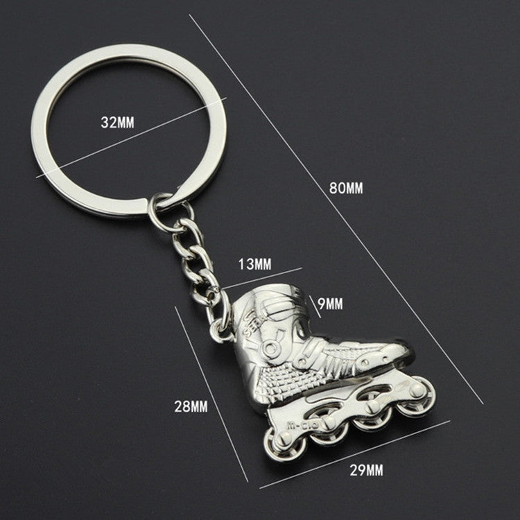 Creative Simulation Skates Keychain Personalized Pendant Gift, Skates Shape(Red), Skates Shape(Blue), Skates Shape(Gold, Skates Shape(Silver)