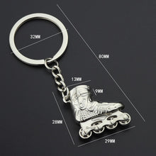 Load image into Gallery viewer, Creative Simulation Skates Keychain Personalized Pendant Gift, Skates Shape(Red), Skates Shape(Blue), Skates Shape(Gold, Skates Shape(Silver)