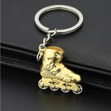 Load image into Gallery viewer, Creative Simulation Skates Keychain Personalized Pendant Gift, Skates Shape(Red), Skates Shape(Blue), Skates Shape(Gold, Skates Shape(Silver)