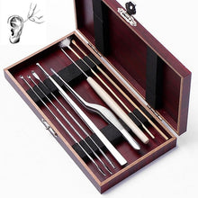 Load image into Gallery viewer, 8-in-1 Wooden Box Ear Picking Tool Set