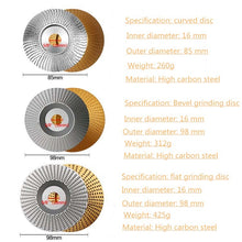 Load image into Gallery viewer, Woodworking Sanding Thorn Disk Angle Grinder Thorn Disk Plastic Grinding Disk Polishing Disk, Flat, Bevel, Arc