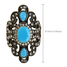 Load image into Gallery viewer, Vintage Ethnic Style Exquisite Carved Inlaid Acrylic Resin Hollow Ring, 7, 8, 9, 10