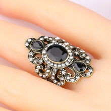 Load image into Gallery viewer, Vintage Ethnic Style Exquisite Carved Inlaid Acrylic Resin Hollow Ring, 7, 8, 9, 10