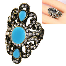 Load image into Gallery viewer, Vintage Ethnic Style Exquisite Carved Inlaid Acrylic Resin Hollow Ring, 7, 8, 9, 10