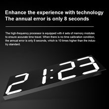 Load image into Gallery viewer, Creative Wall Clock Alarm Clock Simple Remote Control Perpetual Calendar Electronic Clock US Plug, Single-sided Remote Control
