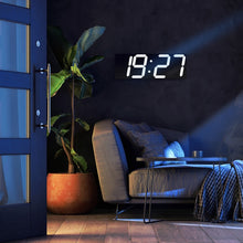 Load image into Gallery viewer, Creative Wall Clock Alarm Clock Simple Remote Control Perpetual Calendar Electronic Clock US Plug, Single-sided Remote Control