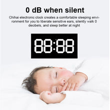 Load image into Gallery viewer, Creative Wall Clock Alarm Clock Simple Remote Control Perpetual Calendar Electronic Clock US Plug, Single-sided Remote Control