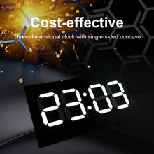 Load image into Gallery viewer, Creative Wall Clock Alarm Clock Simple Remote Control Perpetual Calendar Electronic Clock US Plug, Single-sided Remote Control
