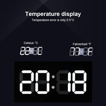 Load image into Gallery viewer, Creative Wall Clock Alarm Clock Simple Remote Control Perpetual Calendar Electronic Clock US Plug, Single-sided Remote Control