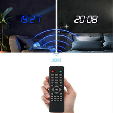 Load image into Gallery viewer, Wall Sticker LED Wall Clock Decorative Clock Creative Acrylic Mirror Clock US Plug, Remote Version Sealed Box