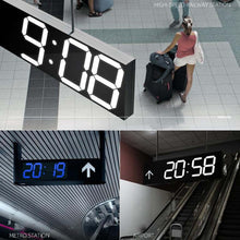Load image into Gallery viewer, Wall Sticker LED Wall Clock Decorative Clock Creative Acrylic Mirror Clock US Plug, Remote Version Sealed Box