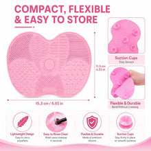 Load image into Gallery viewer, Silicone Brush Cleaner Mat Washing Tools For Cosmetic Make Up Eyebrow Brushes Cleaning Pad Scrubber Board