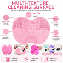Load image into Gallery viewer, Silicone Brush Cleaner Mat Washing Tools For Cosmetic Make Up Eyebrow Brushes Cleaning Pad Scrubber Board