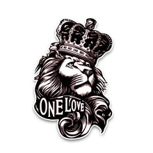 Load image into Gallery viewer, 5 PCS YJZT One Love Lion Crown PVC Animal Car Sticker, 10x15.3CM, Lion Crown