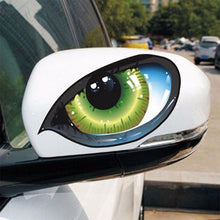 Load image into Gallery viewer, 5 Pairs D 601 3D Stereo Reflective Cat Eyes Car Sticker Car Auto Side Fender Eye Stickers Adhesive Creative Rearview Mirror Decal, 12x7.5cm, Cat Eyes 12x7.5cm