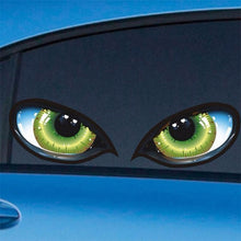 Load image into Gallery viewer, 5 Pairs D 601 3D Stereo Reflective Cat Eyes Car Sticker Car Auto Side Fender Eye Stickers Adhesive Creative Rearview Mirror Decal, 12x7.5cm, Cat Eyes 12x7.5cm