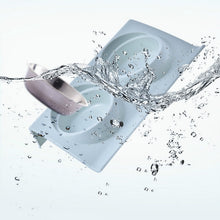 Load image into Gallery viewer, Stainless Steel Pet Bowl Slope Plastic Anti-skid Anti-splash Food Feeder, S, L