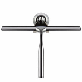 Glass Window Squeegee Cleaner Shower Bathroom Mirror Rubber Wiper With Suction Hook Water Vapor Removal, Glass Window Squeegee Cleaner
