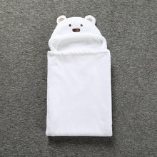 Load image into Gallery viewer, Cute Animal Cartoon Babies Blanket Kids Hooded Bathrobe Toddler Baby Bath Towel