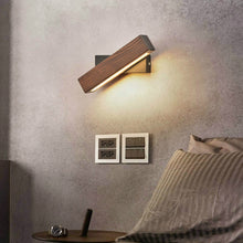 Load image into Gallery viewer, Simple Rotatable Bedside Bedroom Wall Lamp Warm Night Light, 21cm, 31cm