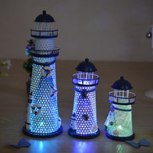 Load image into Gallery viewer, Creative Decorative Wrought Iron Flash Tower LED Night Light, Small 14cm, Medium 19cm, Large 30cm