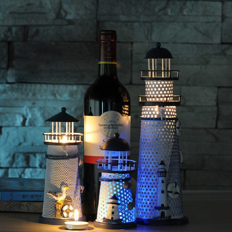 Creative Decorative Wrought Iron Flash Tower LED Night Light, Small 14cm, Medium 19cm, Large 30cm