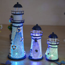 Load image into Gallery viewer, Creative Decorative Wrought Iron Flash Tower LED Night Light, Small 14cm, Medium 19cm, Large 30cm