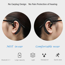 Load image into Gallery viewer, ET Bluetooth Earphone Wireless Headset Handsfree Ear Hook Waterproof Noise Reduction Earphone with Mic for Android IPhone