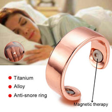 Load image into Gallery viewer, Acupressure Anti Snore Ring Treatment Reflexology Anti Snoring Apnea Sleeping Device