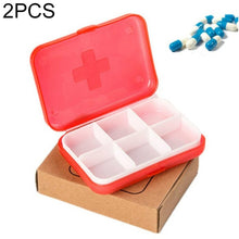 Load image into Gallery viewer, 2 PCS Mini 6 Slots Portable Vitamin Medical Organizer
