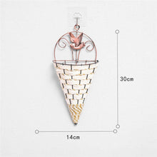 Load image into Gallery viewer, Wall Wicker Hanging Rttan Vase Basket Farm Decoration, Random Color Delivery, Hanging Rttan Vase