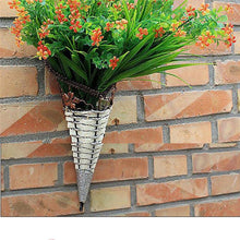 Load image into Gallery viewer, Wall Wicker Hanging Rttan Vase Basket Farm Decoration, Random Color Delivery, Hanging Rttan Vase