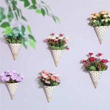 Load image into Gallery viewer, Wall Wicker Hanging Rttan Vase Basket Farm Decoration, Random Color Delivery, Hanging Rttan Vase
